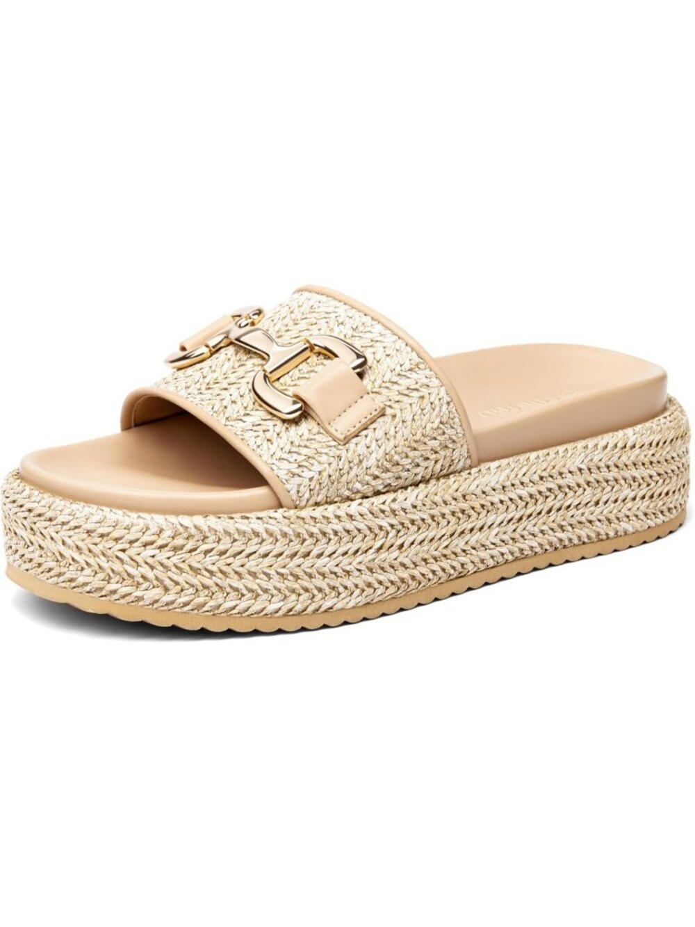Women's Light Brown Comfortable Stylish Casual Beach Style Round Open Toe Sandal - Picture 1 of 5